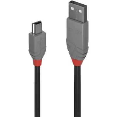 Produktbild von LINDY USB 2.0 Kabel Typ A/Mini-B Anthra Line M/M 1m