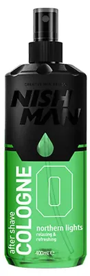 Image de NISHMAN Aftershave Cologne 00 - Northern Lights 400ml Erfrischende Sprüh-Lotion für Herren Frischer & Raffinierter Duft Herren Kölnisch Wasser
