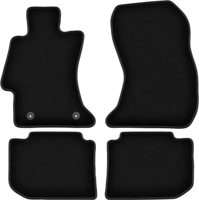 Immagine prodotto di Tappetini in velluto per Subaru XV (2011-2017, crossover) neri, set 4 pz, con fissaggi