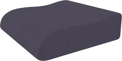 Produktbild von Orthopädisches Sitzkissen 13 cm – Sitzerhöhung für Erwachsene und Senioren – Ergonomisches Keilkissen mit Memory-Schaum für Stühle, Bürostühle und Rollstühle – Rutschfeste Stehhilfe, grau