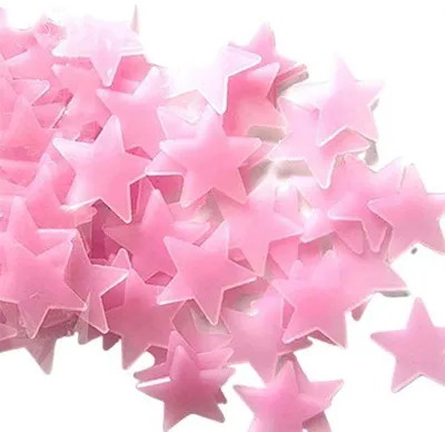 Produktbild von Sterne-Mauer-Beleuchtung, 100/40 Stück, fluoreszierende, klebrige Wandstickers, für Innenraum-Beleuchtung, Kinderzimmer-Accessoires