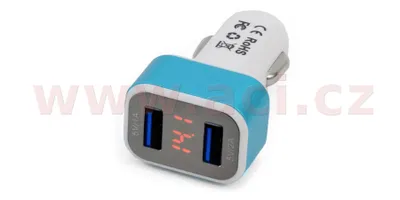 Obrázek produktu pro Nabíječka do auta 2x USB + voltmetr KVALITA