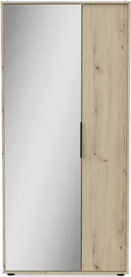 Immagine prodotto di Calicosy - Armadio portascarpe 2 ante e 1 specchio L82,8 cm - EBONY