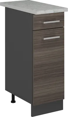 Immagine prodotto di Mobiletto base per cucina Vicco R-Line Grigio nobile 30 cm PL Marmo, Model 54218