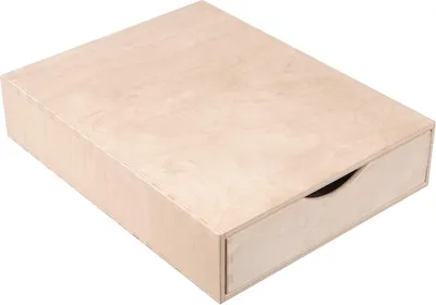 Creative Deco Zásuvkový box Prvok | 1 Zásuvka | 33 x 25 x 7 cm (+/- 1 cm) | Mini Komoda na Drobnosti z Brezovej Preglejky | Organizačný Systém na Skladovanie, Dekupáž a Dekorácie