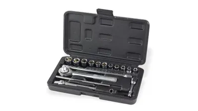 Produktbild von Ratschenschlüssel Knarrenkasten 1/4", 17-tlg.