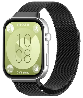 Obrázek produktu pro Techsuit – řemínek k hodinkám (W009) pro Huawei Watch Fit 3 / Fit 4 / Fit 4 Pro – černý
