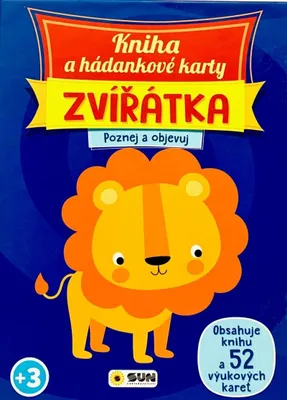 Obrázek produktu pro Kniha a hádankové karty Zvířátka - Poznej a objevuj