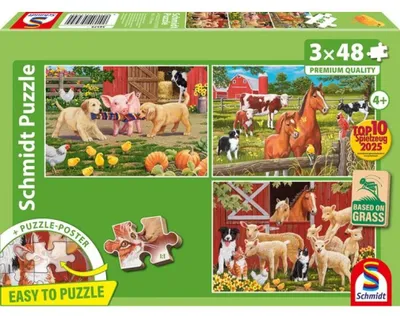 Obrázek produktu pro Schmidt Spiele 56579, 48 kusů, Farma, 3 rok/roky