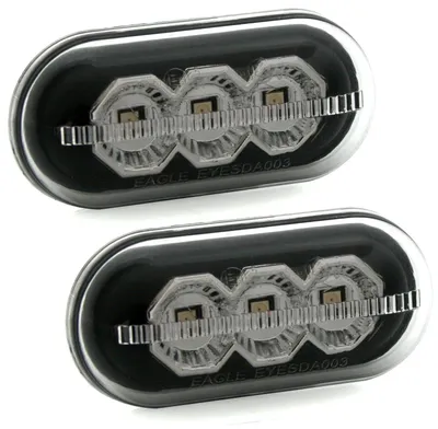 Für Dacia Duster Lodgy Dokker 2x LED Seitenblinker Blinker Set Schwarz Smoke in der Farbe Schwarz von AD TUNING GmbH & Co. KG