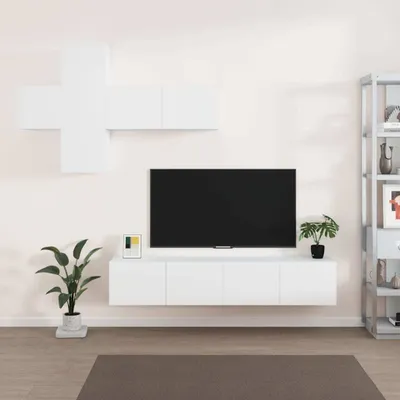 Produktbild von Möbel 7-tlg. TV-Schrank-Set Weiß Holzwerkstoff - TV-Schränke 3114510