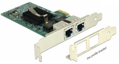 Image de DELOCK PCI Express x1 Carte 2 x RJ45 Gigabit LAN i82576