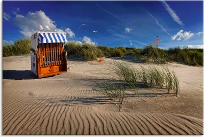 Produktbild von ARTland Leinwandbild Sommerbriese am Meer Größe: 60x40 cm