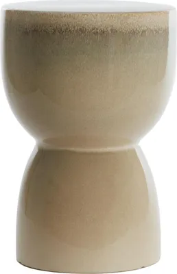 A ceramic stool with a gradient color effect.