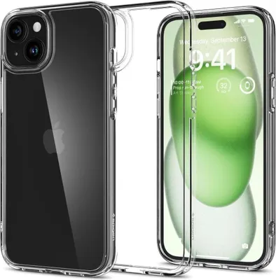 Immagine prodotto di Custodia Spigen Ultra Hybrid per iPhone 15 Plus - Trasparente
