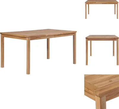 Obrázek produktu pro vidaXL Zahradní stůl 150x90x77 cm teakový masiv - Zahradní stoly