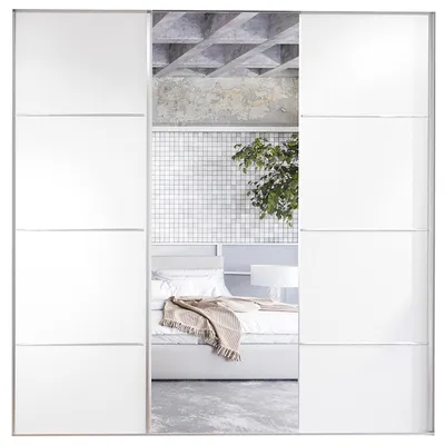 Imagen del producto de Puertas correderas para armario MERV F4 180 blanco