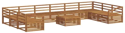 Produktbild von vidaXL Sofagarnituren 11 pcs Natur Massivholz Akazie