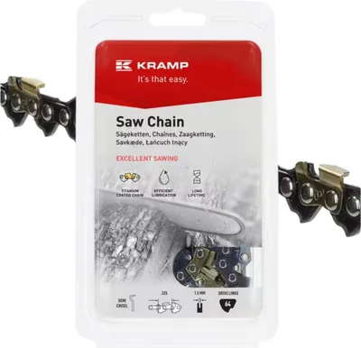 Produktbild von Sägekette für Kettensägen HUSQVARNA, STIHL – 1,5 mm, .325", Halbmeißel, 64 Treibglieder, 15" – KRAMP