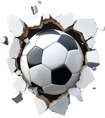 Obrázok produktu pre Futbalová nálepka na stenu 50 x 50 cm, 3D, samolepiaca, do detskej izby