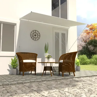Immagine prodotto di The Living Store Tenda da sole a scomparsa 350×150 cm color crema