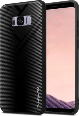 Produktbild von Cadorabo Hülle für Samsung Galaxy S8 PLUS Schutz Hülle in Schwarz Handyhülle TPU Etui Cover Case Tempered Glas