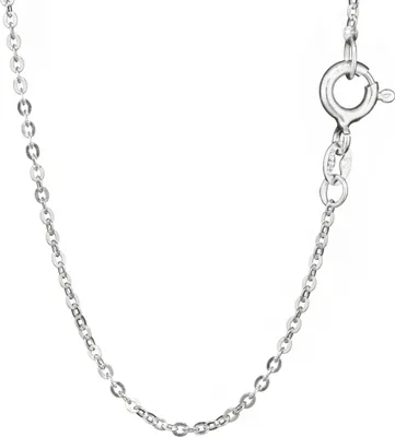 Produktbild von Ankerkette 925 Silber 40cm Halskette flachgewalzt 1,2mm breite Silberkette