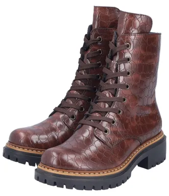 Produktbild von Rieker Damen-Schnürstiefelette leicht gefüttert Braun, Farbe:braun, EU Größe:41