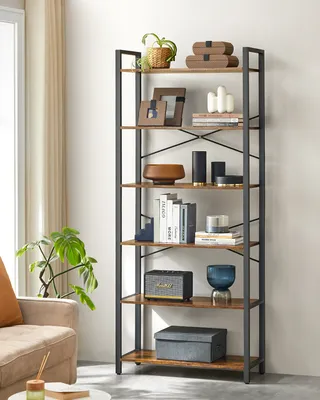 Produktbild von VASAGLE Bücherregal Standregal, Holzspanplatten, mit 4/5/6 Ebenen