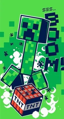 Obrázek produktu pro Osuška Minecraft Boom 70x140 cm - bavlna