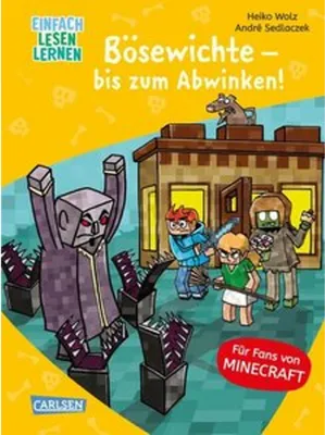 Produktbild von Lesenlernen mit Spaß - Minecraft 5: Bösewichte - bis zum Abwinken!