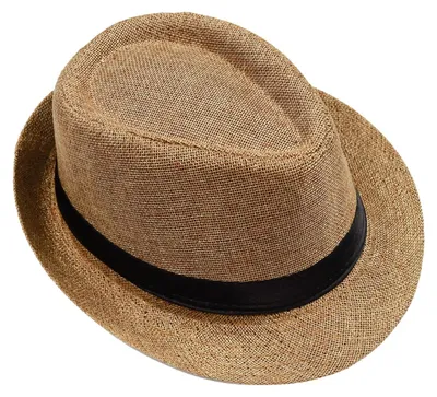 Produktbild von Solidchoice – Fedora Trilby Hut aus Stroh für den Sommer