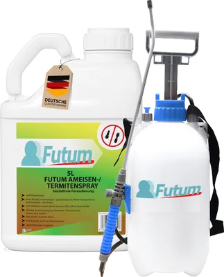 Produktbild von Futum 5L+5L Sprüher Ameisenspray biozidfreies Ameisenmittel gegen Ameisen, Termiten, Larven & Eier