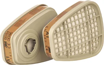 Image de 3M™ Filtre pour gaz et vapeurs, A1 6051 | Paquet (2 pièces)