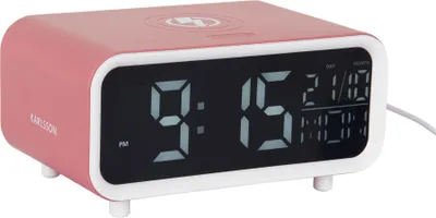 Zdjęcie produktu dla Karlsson KA6054PI, Cyfrowy budzik, Prostokąt, Różowy, Wewnętrzna, LED, Bateria