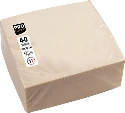 Immagine prodotto di PROnappe SV623802I Tovaglioli PROnappe, 380 x 380 mm, avorio