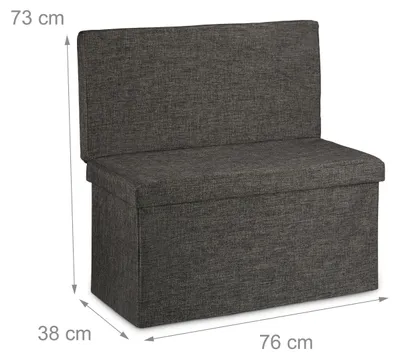 Image de Banc avec rangement RD20373, brun, Image générée par une IA