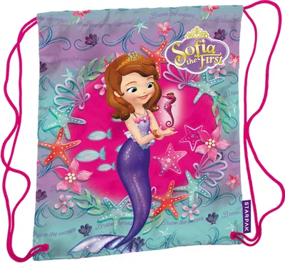 Produktbild von Starpak Turnbeutel Sportbeutel Meerjungfrau Prinzessin "Sofia the First" - 38,5 x 33 cm