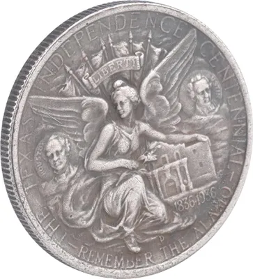 Obrázok produktu pre Spojené štáty americké 1936 D Texas Brass Silver Dollar Vintage pamätná minca zo zbierky