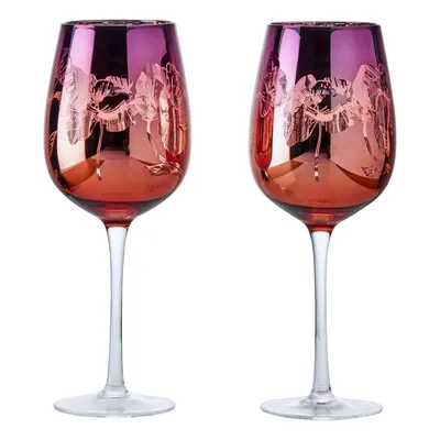 Image de Verres à vin Artland, lot de 2, série Bloom, soufflés à la bouche