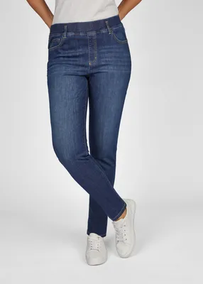 Produktbild von Rabe Hose BELLA Hellblau mit schmalem Bein und 5-Pocket-Design Größe 48
