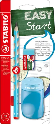 Obrázok produktu pre STABILO EASYgraph, HB, Modrá, Trojuholníkový, Škola, Blistr, 1 kusov