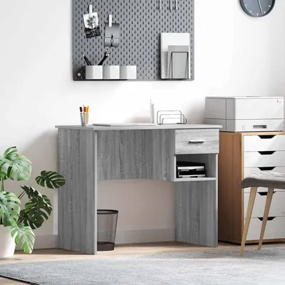 Obrázok produktu pre Maison Exclusive – Písací stôl, farba Sonoma, 90 x 49 x 75 cm, drevotrieska