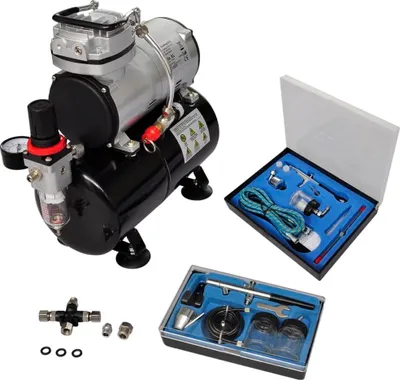 Obrázek produktu pro Airbrush souprava kompresoru se 2 pistolemi