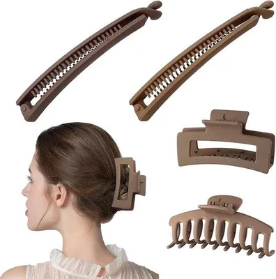 Produktbild von Haarclips Set 11cm Anti-Rutsch für Mädchen