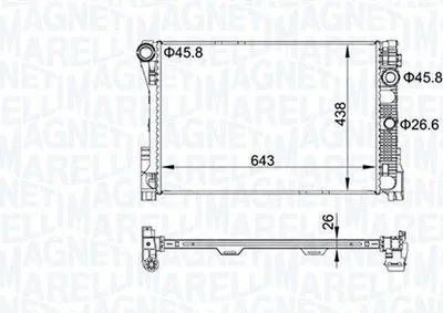 Image de radiateur MERCEDES CLASSE C (W204)