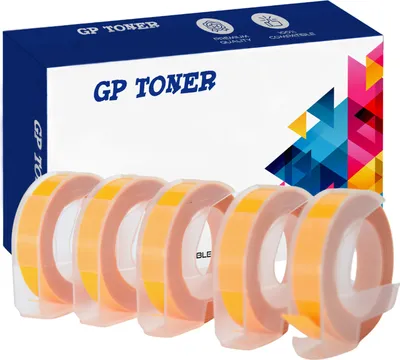 Produktbild von Prägeband für Dymo 3D 9 mm x 3 m Gelb 5 Stück