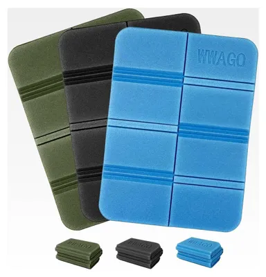 Produktbild von 3er Set Faltbare Sitzkissen für den Außenbereich, 3 Farben, Wetterfest, Tragbare Thermo-Sitzunterlage für Camping, Wandern, Picknick, Jagd