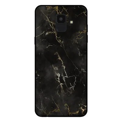 Image de Smartphonica Coque pour Samsung Galaxy A6 2018 avec impression marbre - Coque arrière en TPU avec design marbre - Noir
