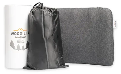 Produktbild von Ergonomisches Reisekissen aus Memory-Schaum mit Tragetasche